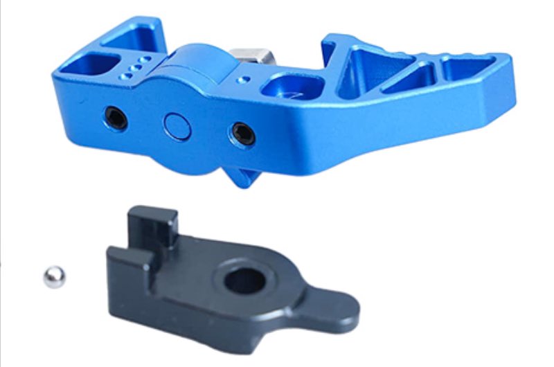 5KU Aluminum Type 3 Selector Switch Charge Handle For Action Army AAP 01 GBB Airsoft (Blue)