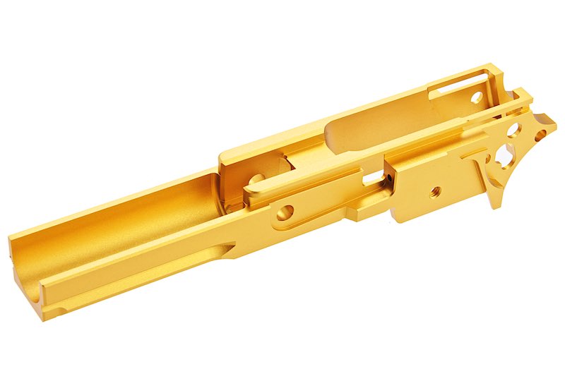 5KU 3.9 inch Type 3 Infinity Aluminum Frame For Tokyo Marui Hi Capa GBB Pistol (Gold)