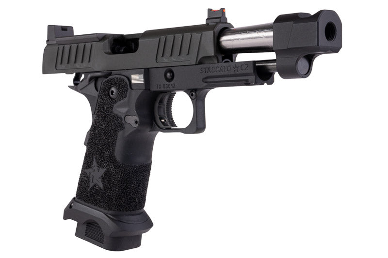 EMG (Army Armament) 6mm Pro Shop Staccato C2 w/ Comp SOC GBB Airsoft w/ Stippling Grip