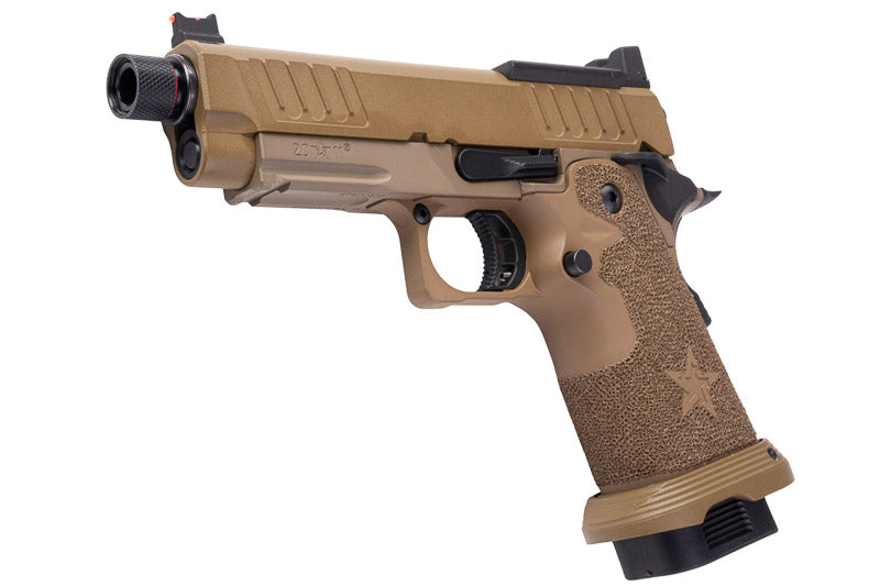 EMG (Army Armament) 6mm Pro Shop Staccato C2 2011 SOC GBB Airsoft w/ Stippling Grip (FDE)