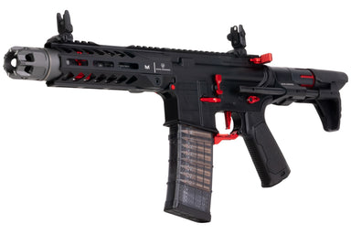 EMG Strike Industries AR Strike Oppressor PDW GBB Airsoft M4 Rifle (CYMA CGS System) - 7 inch BK / RD