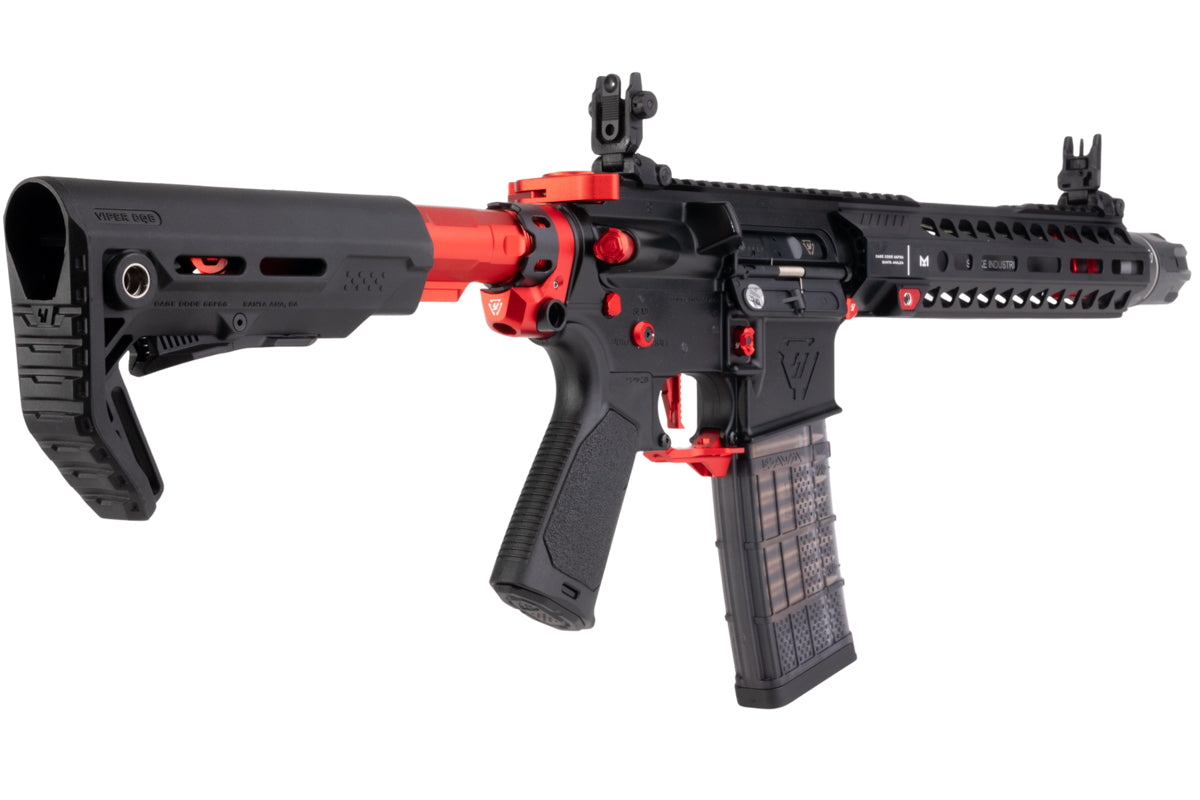 EMG Strike Industries 10 inch AR Strike Oppressor M4 SBR GBB Airsoft Rifle (CYMA CGS System - BK/RD)