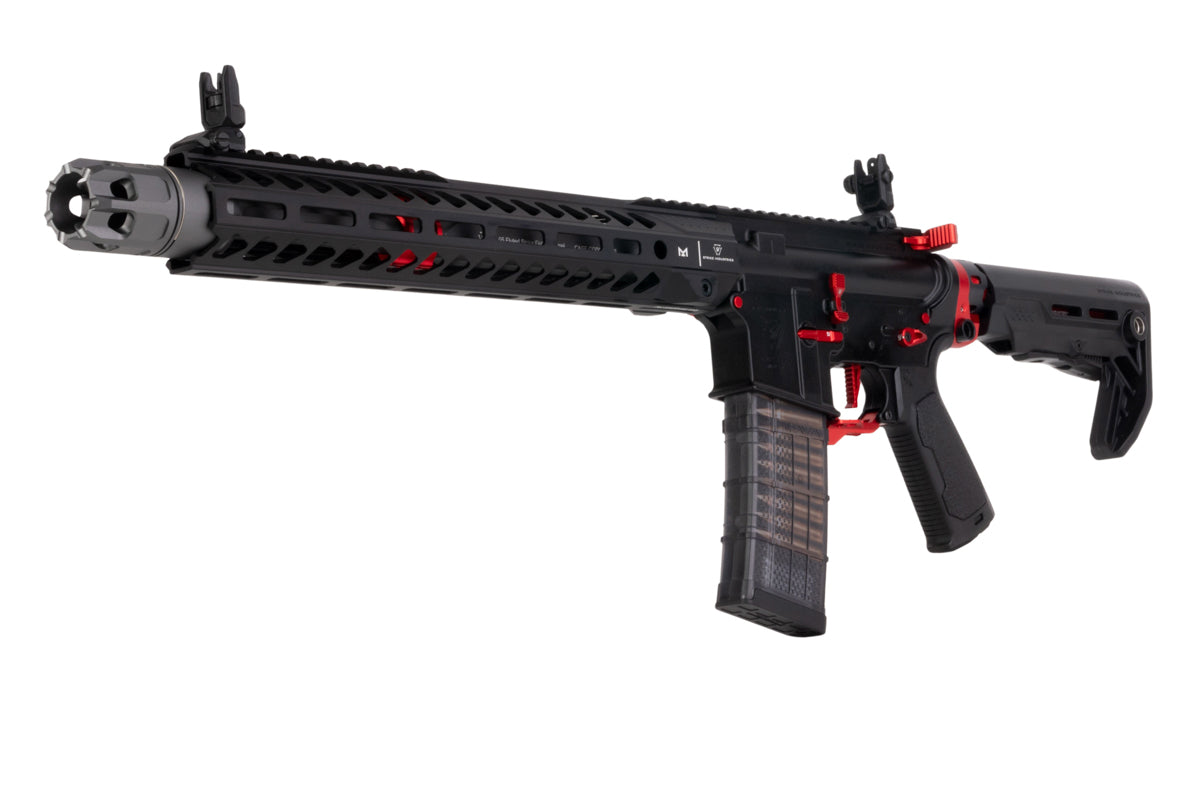 EMG Strike Industries 13.5 inch AR Strike Oppressor M4 Carbine GBB Airsoft Rifle (CYMA CGS System - BK/RD)