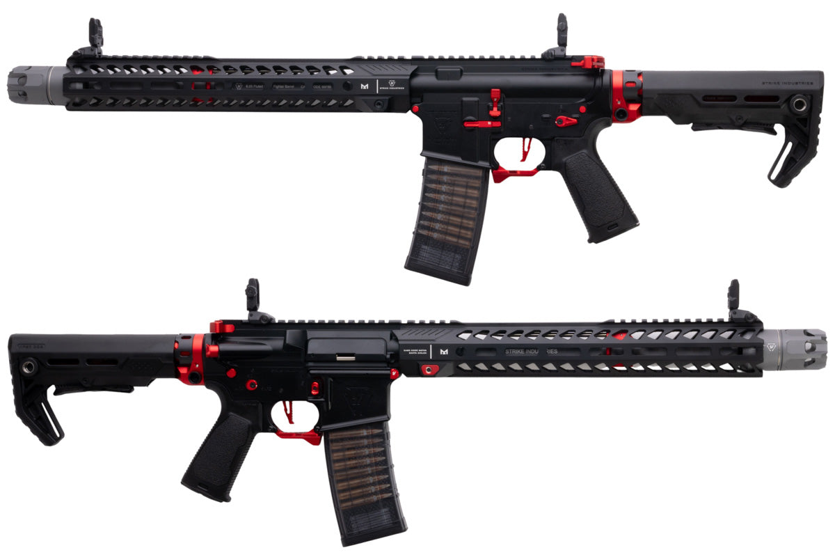 EMG Strike Industries 13.5 inch AR Strike Oppressor M4 Carbine GBB Airsoft Rifle (CYMA CGS System - BK/RD)