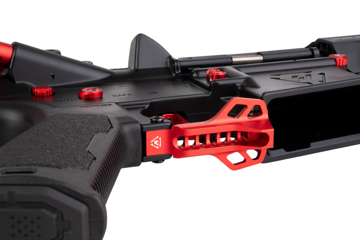 EMG Strike Industries 15.5 inch AR Strike Oppressor M4 GBB Airsoft Rifle (CYMA CGS System - BK/RD)