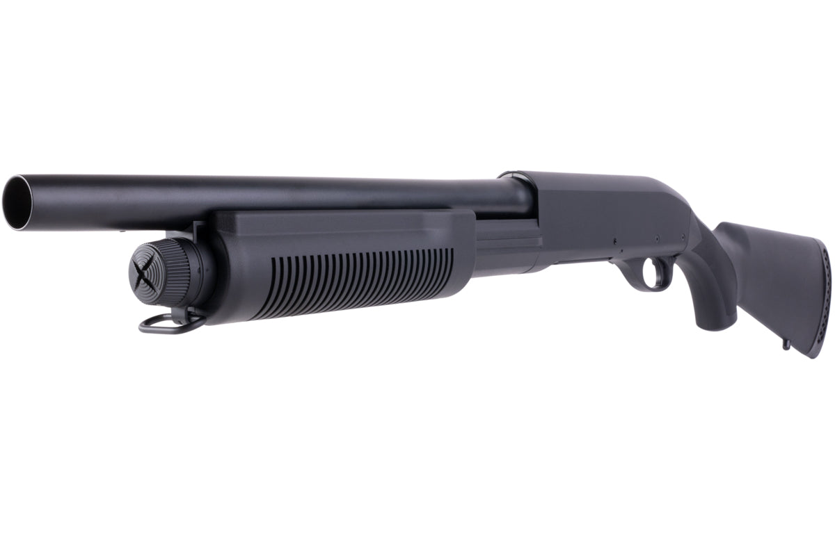 CYMA M870 3-Round Brust Multi-Shot Shell Loading Airsoft Spring Shotgun w/ Fixed Stock (CQB/CM350)