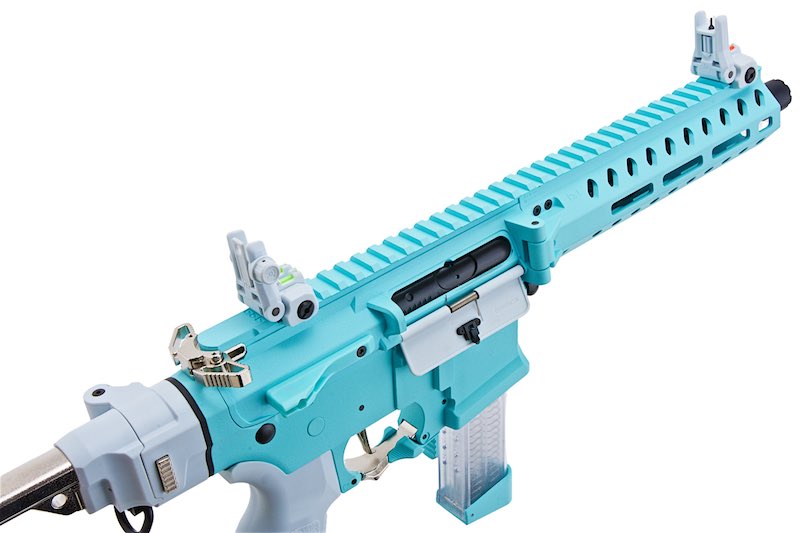 G&G FAR 9 Rapid Folding PCC AEG Airsoft Rifle (Macaron Blue)