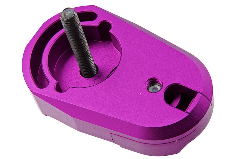 Dr. Black CNC 6063 Aluminum Folding Stock Adapter for AEG Airsoft (Purple)