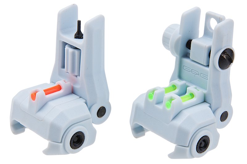G&G Dual-Profile Fiber Optic Flip-up Iron Sight (Macaron Blue)