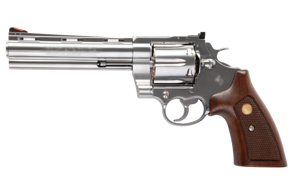 Marushin 6 inch Anaconda 44 Magnum Revolver (SV/ Wood Grip)