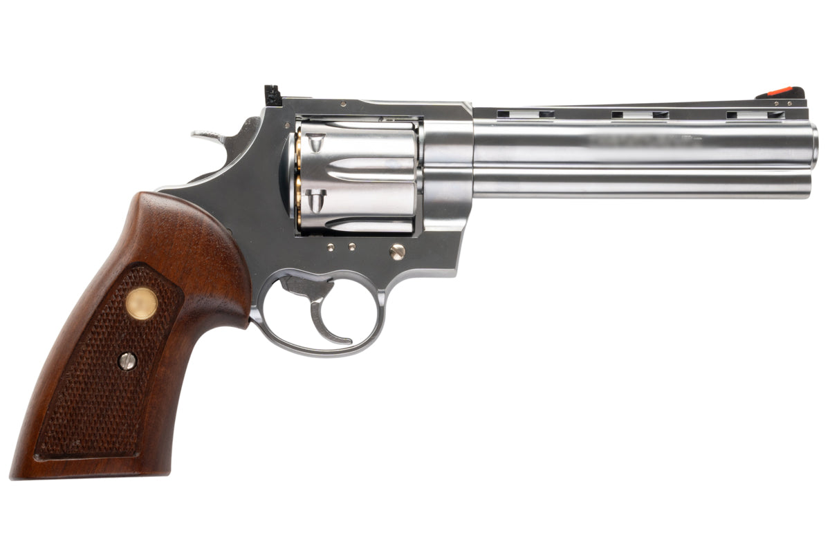 Marushin 6 inch Anaconda 44 Magnum Revolver (SV/ Wood Grip)