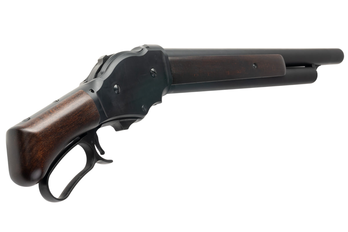 Marushin M1887 Short Gas Shotgun - Heavy Weight Matt Black Coating with Wood Stock