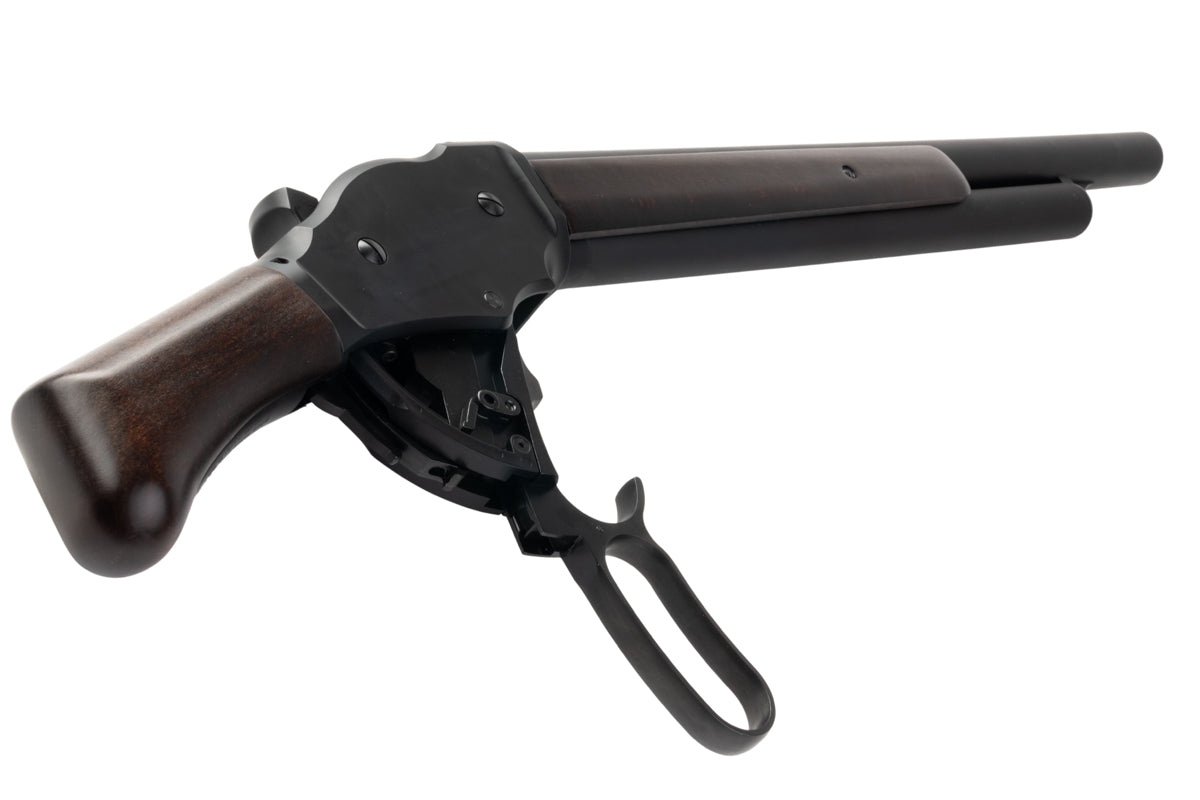 Marushin M1887 Short Gas Shotgun - Heavy Weight Matt Black Coating with Wood Stock