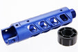 Narcos Airsoft CNC 6061 Aluminum Front Barrel Kit For Action Army AAP 01 GBB (Type 8/ Blue)