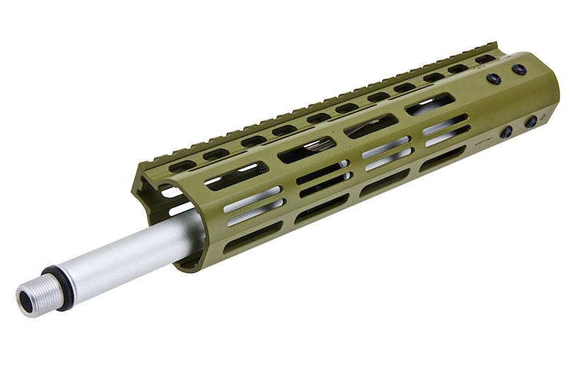 CYMA CGS NSR9 M Lok Handguard For Tokyo Marui MWS GBB Airsoft (Oliver Drab)