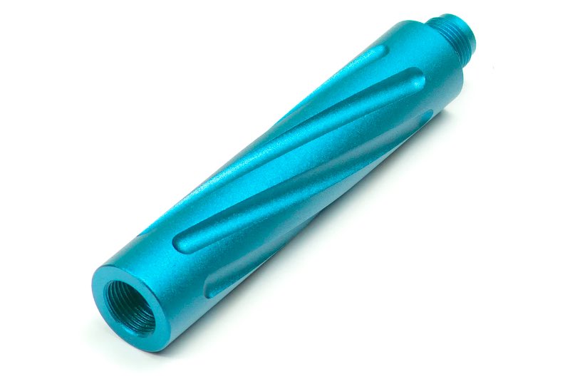 Novritsch CNC Custom Outer Barrel For SSP5 GBB Airsoft Pistol (6 inch/ Light Blue)