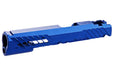 Dr.Black Type 300R Aluminum Slide For Tokyo Marui Hi Capa 5.1 GBB Airsoft Pistol (Blue/ With Marking)