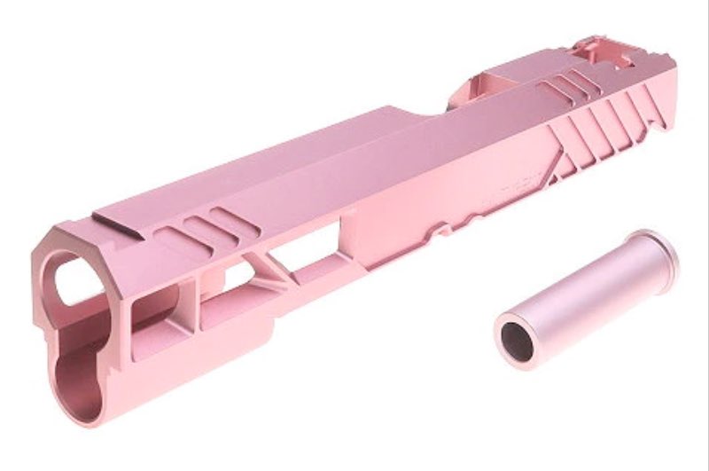 Dr.Black Type 507 Aluminum Slide For Tokyo Marui Hi Capa 5.1 GBB Airsoft Pistol (Pink)