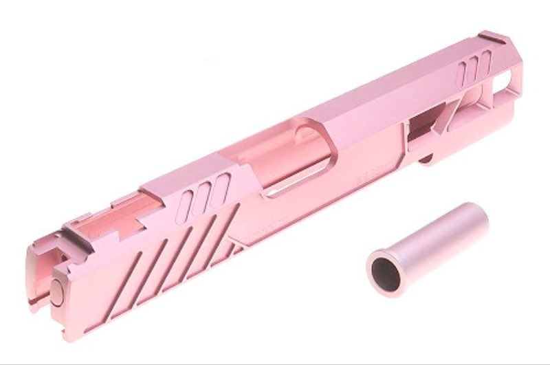 Dr.Black Type 507 Aluminum Slide For Tokyo Marui Hi Capa 5.1 GBB Airsoft Pistol (Pink)