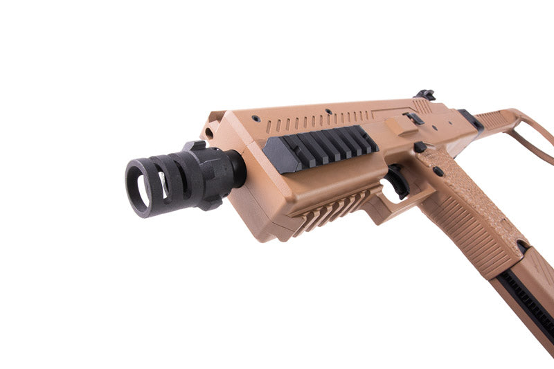 Vorsk VMP-1 GBB Airsoft SMG with 2 Magazines & Suppressor (Tan)