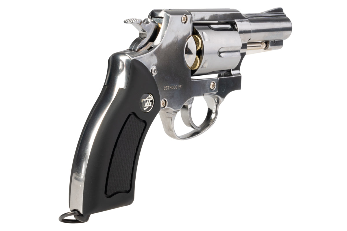 Gun Heaven (WinGun) 731 Sheriff M36 2.5 inch Co2 Revolver (Black Grip/ Silver)