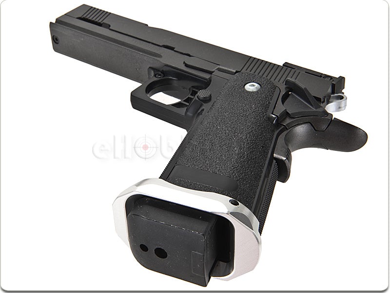 5KU SPY Style Magwell for Marui Hi-Capa Pistol (Silver)