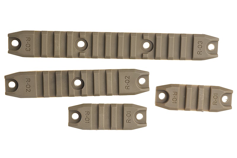 ARES M4 Rail Set For ARES Amoeba AM-013, AM-014 , AM-015 AEG Series (Dark Earth)