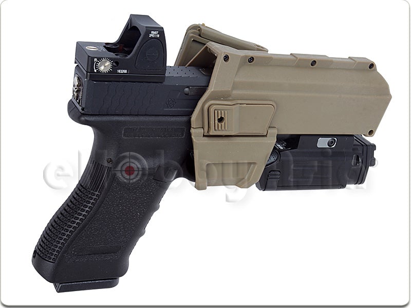 Blackcat Tactical Molle Holster for G17/G18C Pistol (Tan)