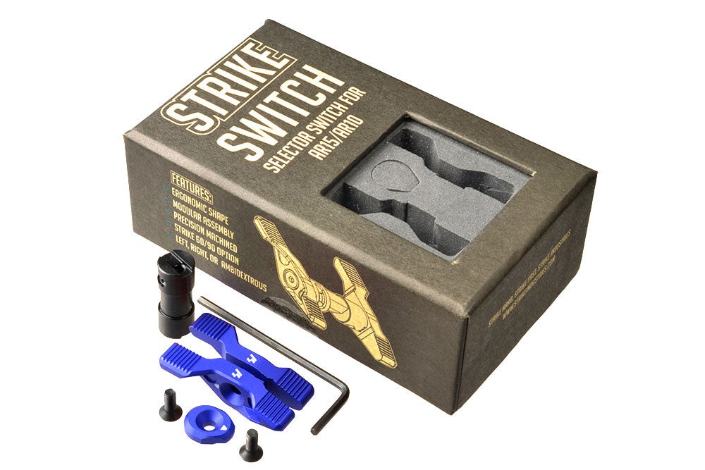 Strike Industries Aluminum 6061-T6 Selector Switch for M4 GBB Rifle (Blue)