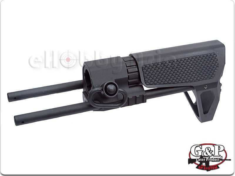 G&P M4 AEG PDW Stock Slim (Checker, Black)