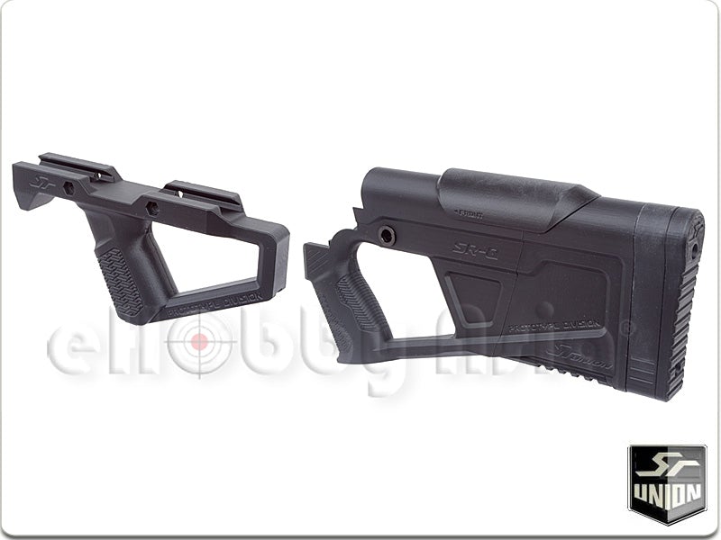 SRU SRQ Advanced Stock Grip Kit for GHK/WE M4 GBB (Black) - eHobbyAsia