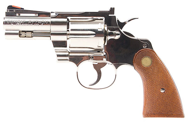 Tanaka Colt Python .357 Magnum R-Model 3 Inch Nickel Finish Gas Revolver  (Silver)